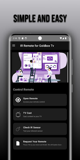 Remote for Goldbox tv ekran görüntüsü