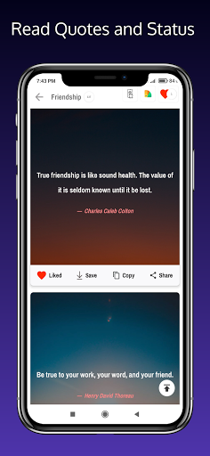 Daily Quotes and Status ekran görüntüsü