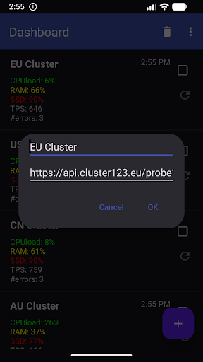 Web Dashboard ekran görüntüsü