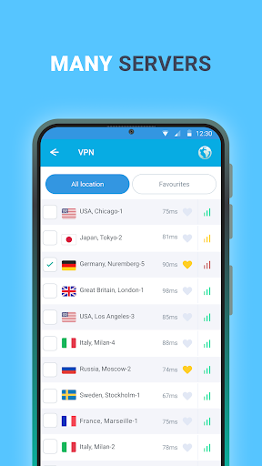 VPN Blue - a convenient VPN ekran görüntüsü
