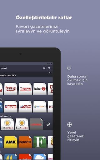 Türkiye Gazeteleri ekran görüntüsü