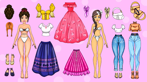 Paper Dolls DIY Dress Up Games ekran görüntüsü