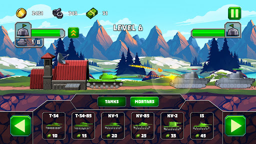Tank Saldırısı 5 | Tanklar 2D ekran görüntüsü
