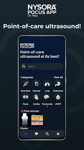 Point of Care Ultrasound ekran görüntüsü