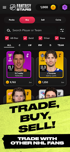 NHL Fantasy Stars ekran görüntüsü