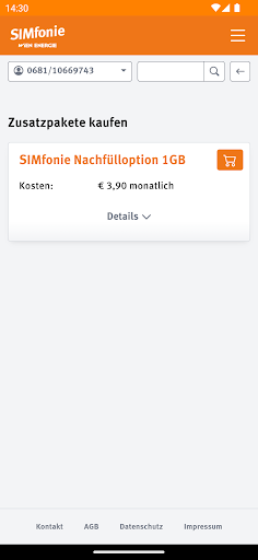 SIMfonie ekran görüntüsü