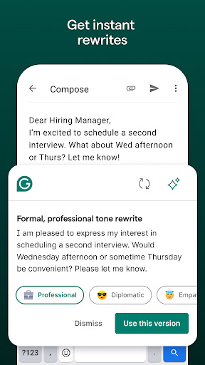 Grammarly-AI Writing Assistant ekran görüntüsü