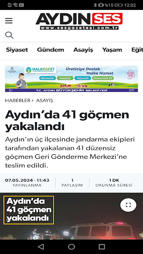 Ses Gazetesi ekran görüntüsü