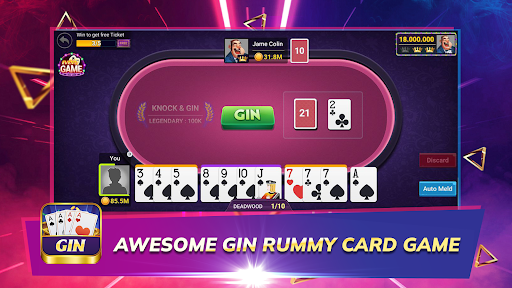 Gin Rummy - Offline Card Game ekran görüntüsü