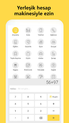 Para Yönetimi - Defter, Bütçe ekran görüntüsü