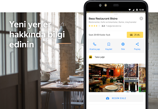 Yandex Maps ve Navigasyon ekran görüntüsü