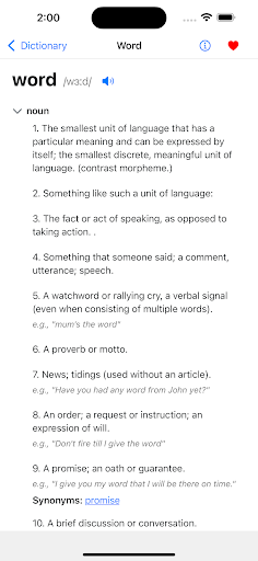 Dictionary + ekran görüntüsü