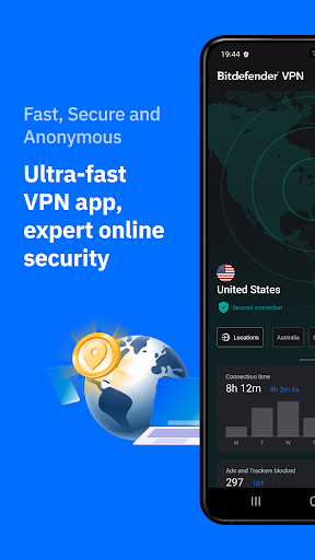 Bitdefender VPN ekran görüntüsü