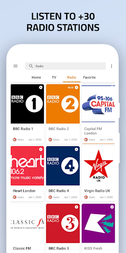 UK Live TV & Radio ekran görüntüsü