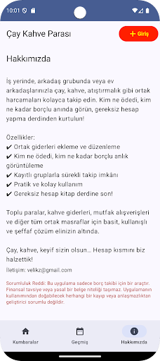 Çay Kahve Parası ekran görüntüsü