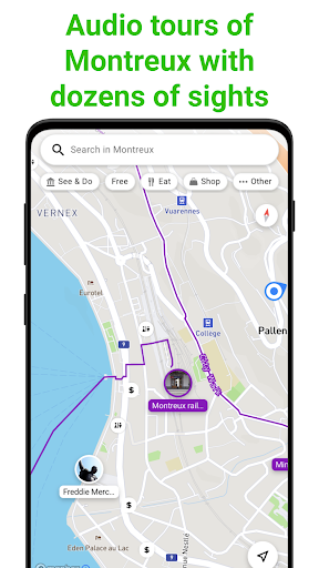 Montreux Tour Guide:SmartGuide ekran görüntüsü