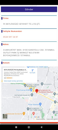 FK Beylikdüzü Seyahat ekran görüntüsü