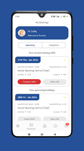 Nursely App ekran görüntüsü