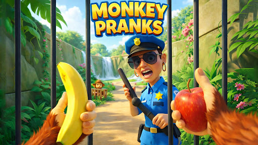 I am Prankster Monkey Game 3d ekran görüntüsü