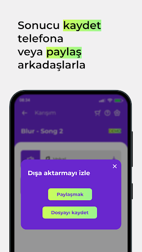 Vokal sökücü, voix ekran görüntüsü