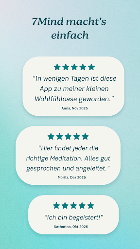 7Mind Meditation & Achtsamkeit ekran görüntüsü