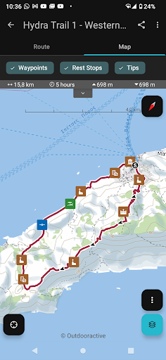 Hydra Trails - Hiking Guide ekran görüntüsü