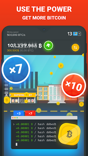 The Crypto Game clicker mining ekran görüntüsü