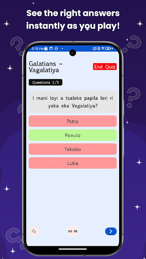 Tsonga Bible Quiz ekran görüntüsü
