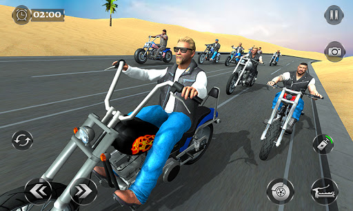 Gangster City Bike Racing Game ekran görüntüsü
