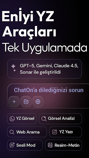 ChatOn - Türkçe Yapay Zeka ekran görüntüsü