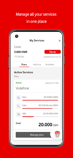 My Vodafone Oman ekran görüntüsü