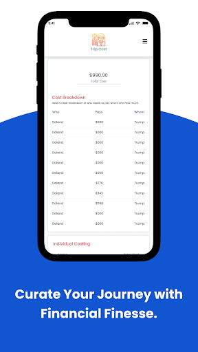 Trip Cost Calculator ekran görüntüsü