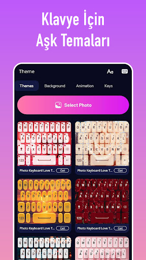 Klavye Temaları: love keyboard ekran görüntüsü