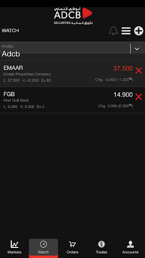 ADCB Securities ekran görüntüsü