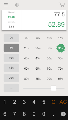 Shopping Percent CalculatorPro ekran görüntüsü