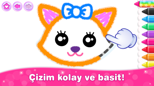Kız oyunlar çocuk boyama oyunu ekran görüntüsü