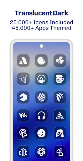 iGlass Dark OS 26 Icon Pack ekran görüntüsü