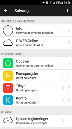C-WEB ekran görüntüsü