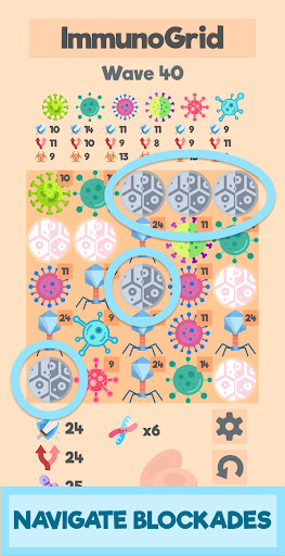 ImmunoGrid Puzzle Battle War ekran görüntüsü