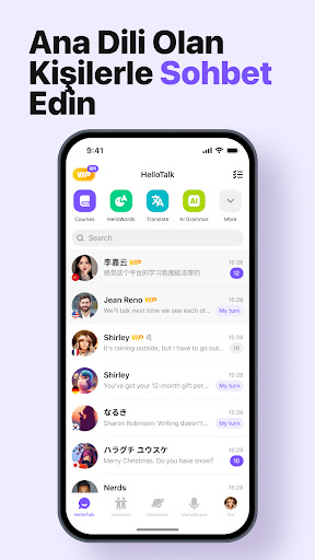 HelloTalk - Dil Değişimi ekran görüntüsü