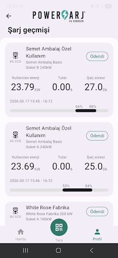 Powerşarj Site ekran görüntüsü