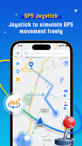 Sahte GPS Sahte konumu - AnyTo ekran görüntüsü