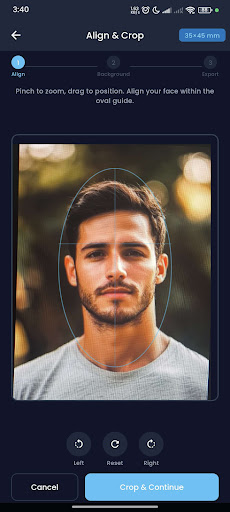 Passport Size Ai Photo Maker ekran görüntüsü