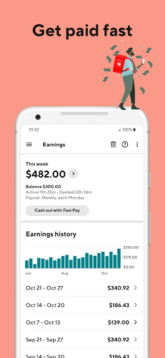 DoorDash - Dasher ekran görüntüsü
