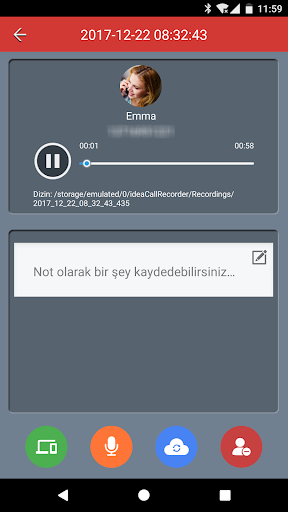 Arama Kaydedici ekran görüntüsü