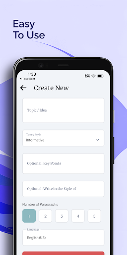 AI Paragraph Generator ekran görüntüsü