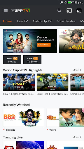 YuppTV LiveTV, IPL 2026 Live ekran görüntüsü