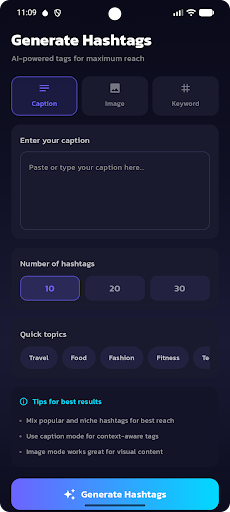 Ai Hashtag Generator ekran görüntüsü