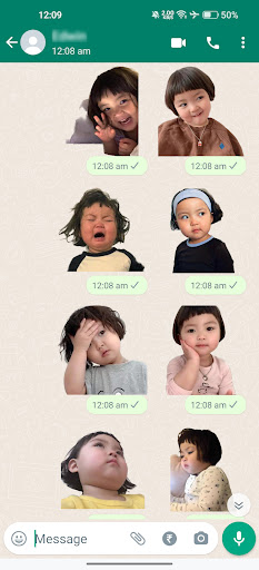 Cute Jinmiran Stickers ekran görüntüsü