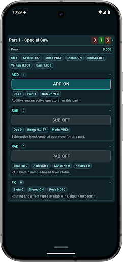 ZynAddSubFX for Android ekran görüntüsü